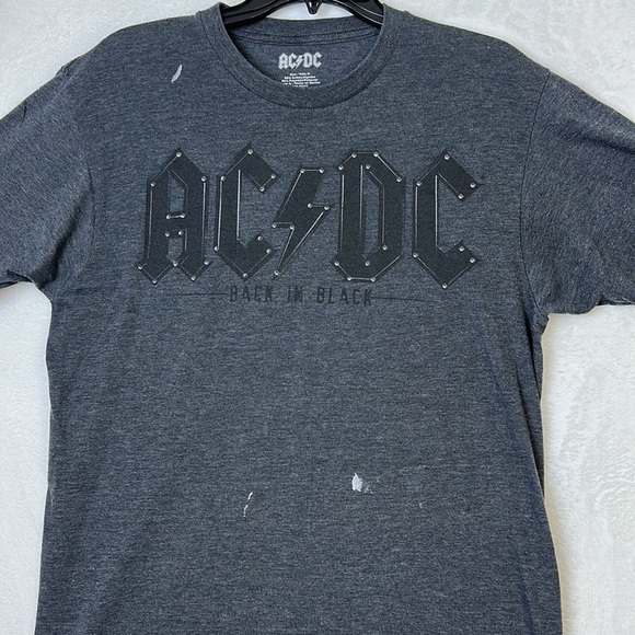AC/DC Men’s Short Sleeve T-shirt Gray Black Size Medium - Picture 2 of 9